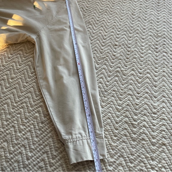 Vintage Izod Lacoste Harrington Jacket Men's Size XL Tan Beige Alligator Preppy - Picture 10 of 13